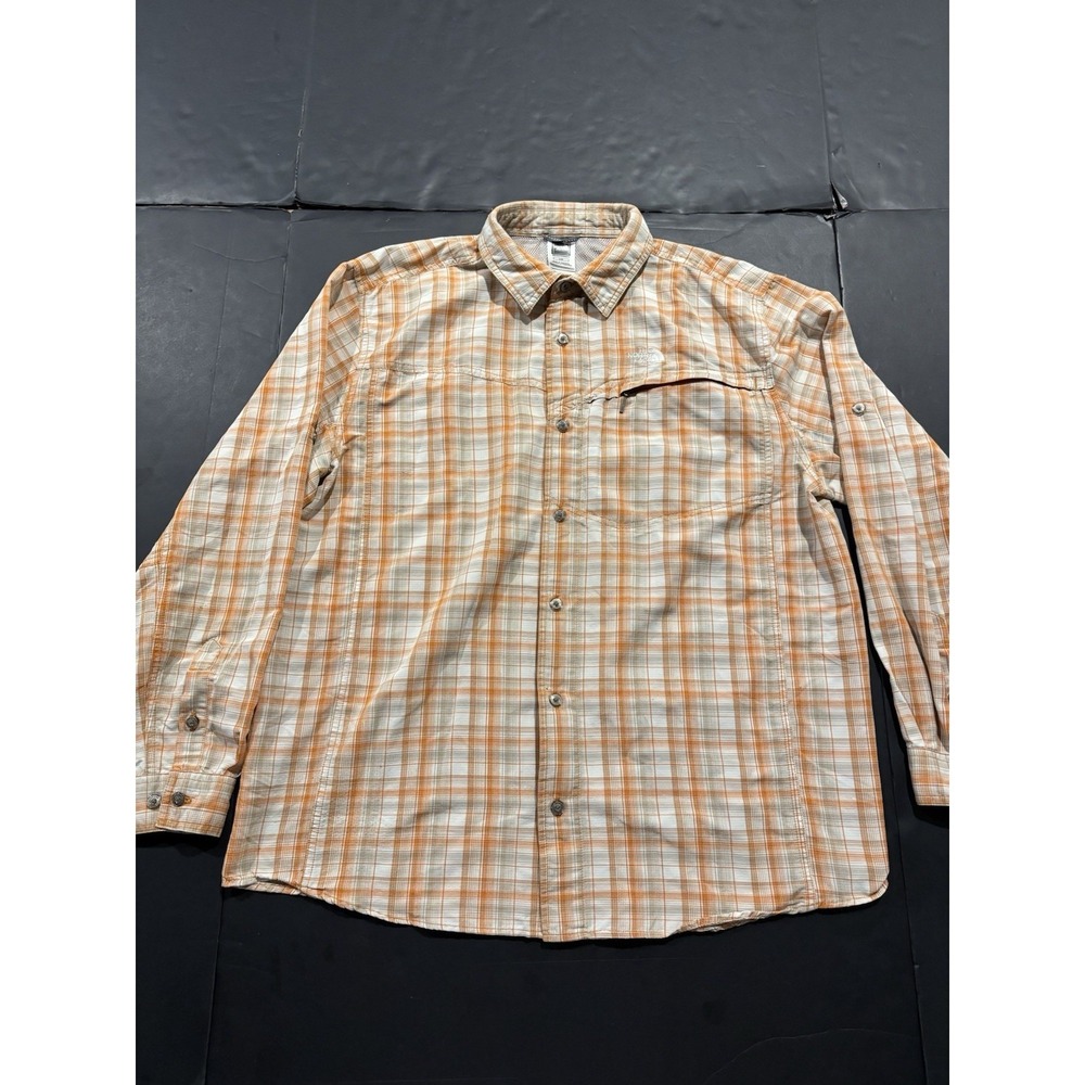 The North Face Men's Long Sleeve Plaid Lightweight Performance Button-Down Shirt